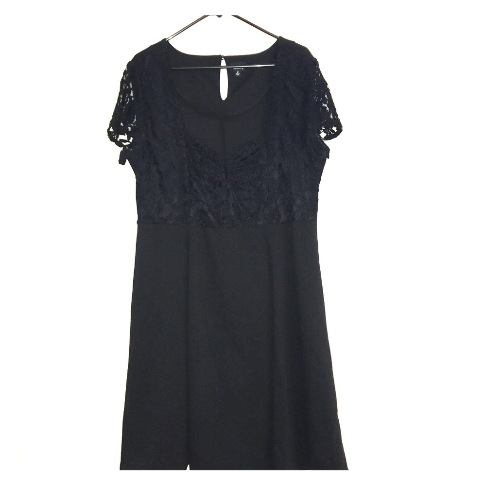 Torrid Black Lacey A Line Dress size 2